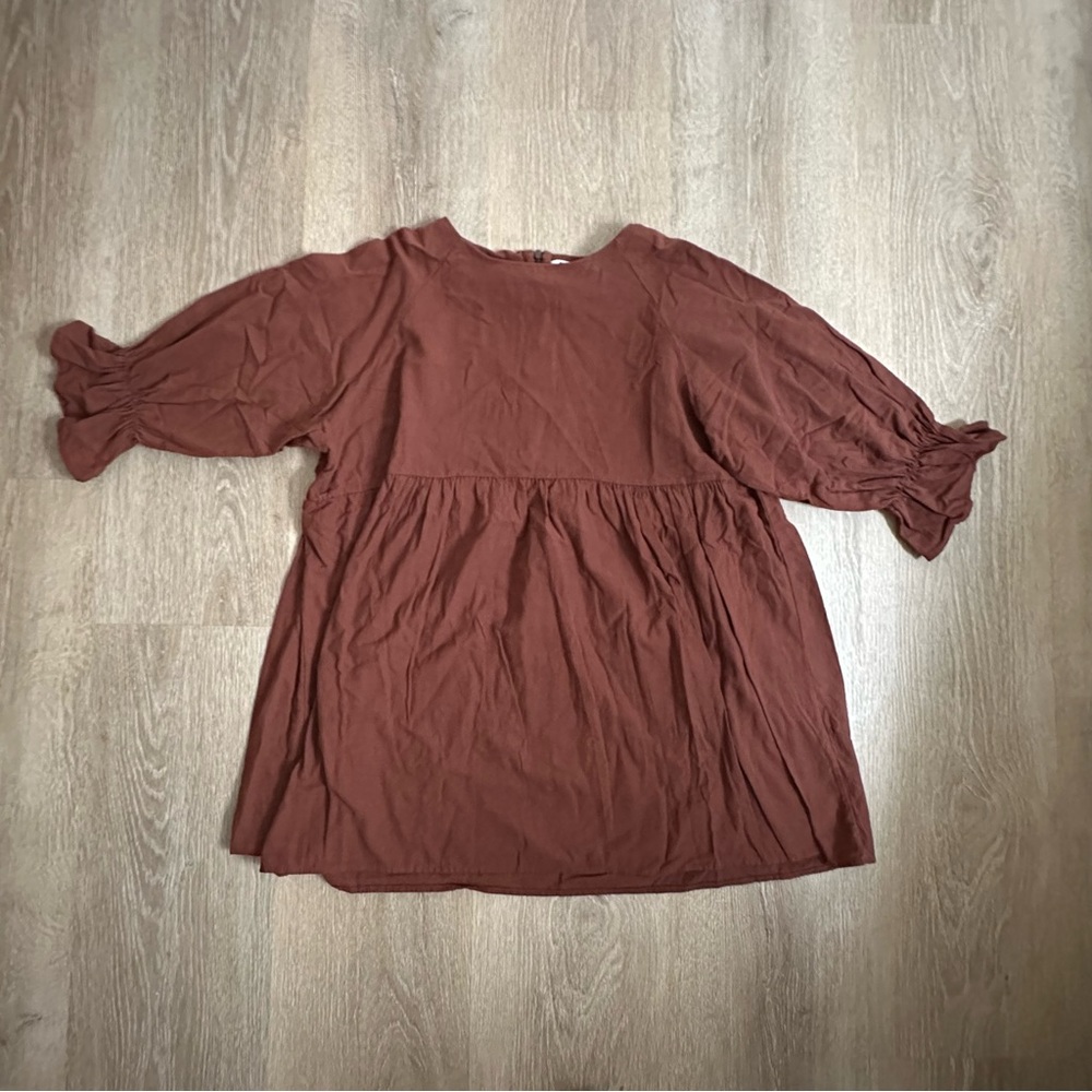 Korean Mauve Pink Babydoll Dress